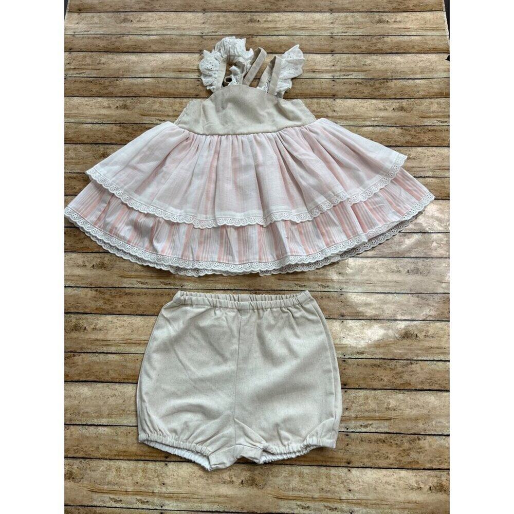 NWT Smocked Sweets Pink Beachhouse Tunic Set 18/24m